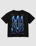 404 Mood Not Found Boxy Fit T-Shirt | 240 GSM French Terry Cotton Black Graphic Tee