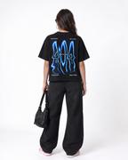 404 Mood Not Found Boxy Fit T-Shirt | 240 GSM French Terry Cotton Black Graphic Tee