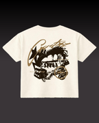 Dirty Gamble Boxy Fit T-Shirt | 240 GSM French Terry Off-White Graphic Tee