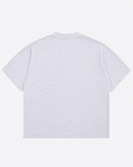 Dusty White Boxy Slub T-Shirt | 180 GSM Cotton Slub Boxy Fit Tee
