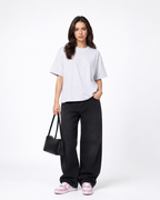 Dusty White Boxy Slub T-Shirt | 180 GSM Cotton Slub Boxy Fit Tee