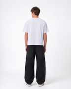 Dusty White Boxy Slub T-Shirt | 180 GSM Cotton Slub Boxy Fit Tee