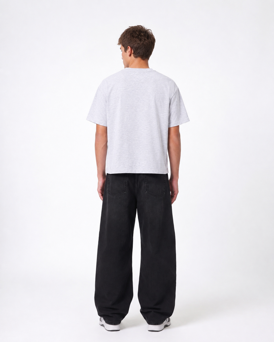 Dusty White Boxy Slub T-Shirt | 180 GSM Cotton Slub Boxy Fit Tee