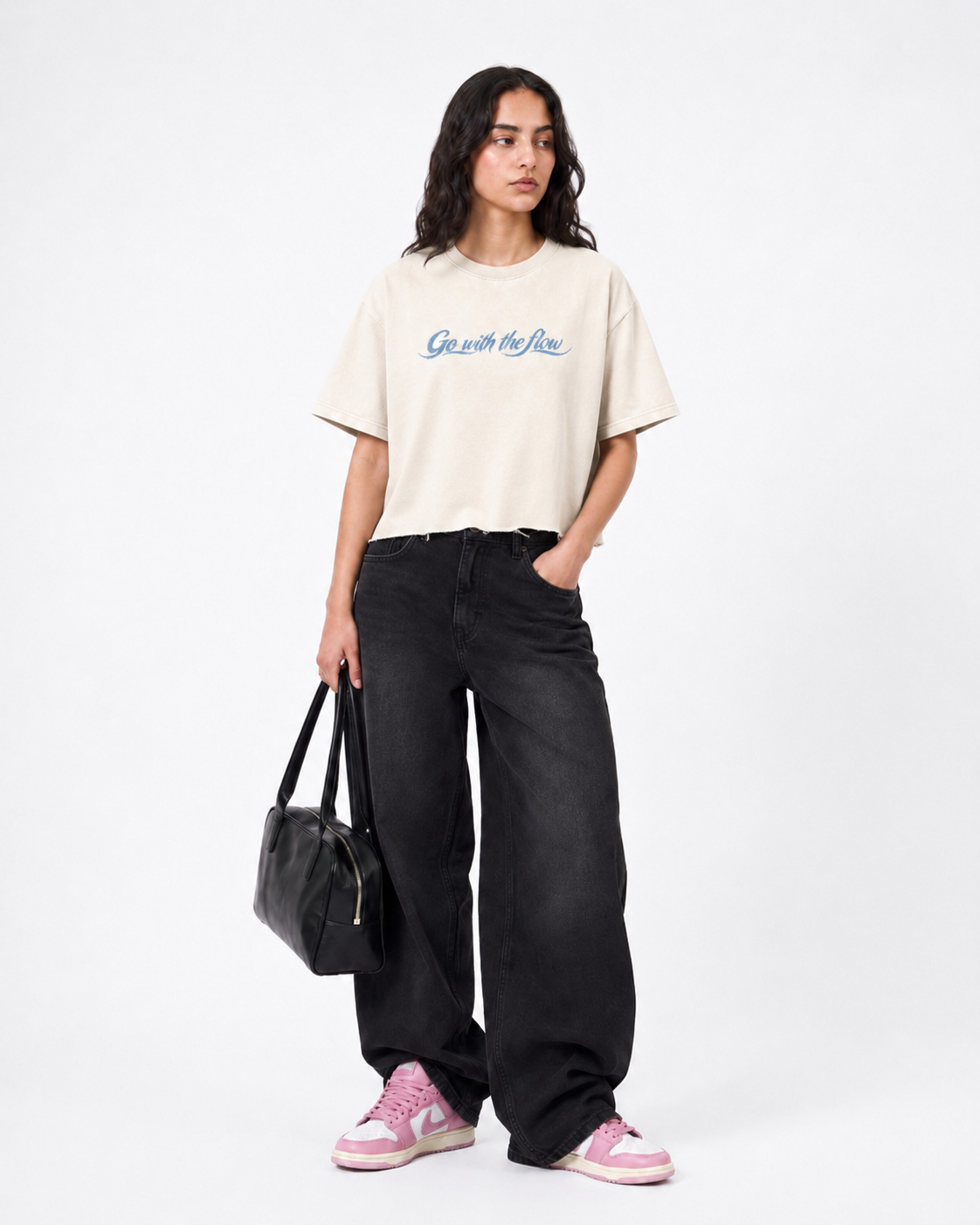 Flowstate Boxy Fit T-Shirt | 240 GSM French Terry Off-White Graphic Tee