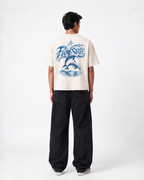 Flowstate Boxy Fit T-Shirt | 240 GSM French Terry Off-White Graphic Tee