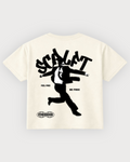 Freedom Boxy Fit T-Shirt | 240 GSM French Terry Off-White Graphic Tee