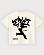 Freedom Boxy Fit T-Shirt | 240 GSM French Terry Off-White Graphic Tee
