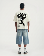Freedom Boxy Fit T-Shirt | 240 GSM French Terry Off-White Graphic Tee