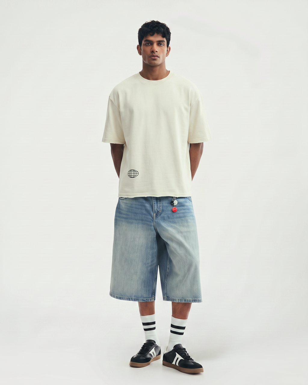 Freedom Boxy Fit T-Shirt | 240 GSM French Terry Off-White Graphic Tee