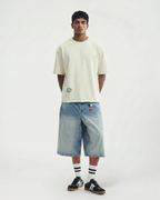 Freedom Boxy Fit T-Shirt | 240 GSM French Terry Off-White Graphic Tee