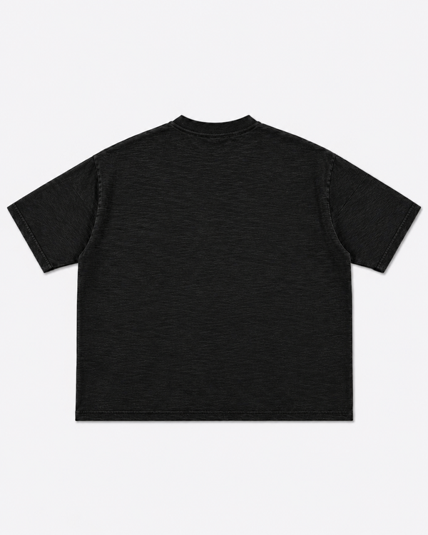 Graphite Boxy Slub T-Shirt | 180 GSM Cotton Slub Boxy Fit Tee