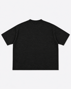 Graphite Boxy Slub T-Shirt | 180 GSM Cotton Slub Boxy Fit Tee