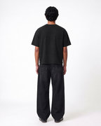 Graphite Boxy Slub T-Shirt | 180 GSM Cotton Slub Boxy Fit Tee