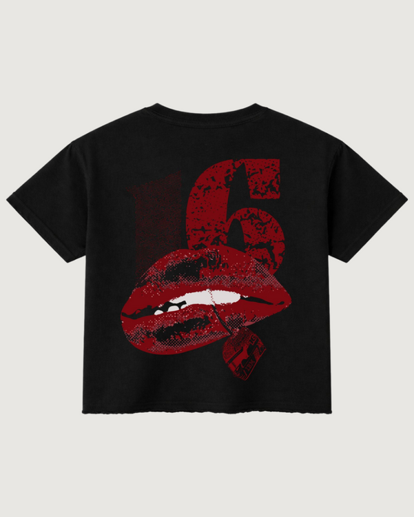 Leclerc 16 Black Boxy Fit T-Shirt | 240 GSM French Terry Cotton Graphic Tee