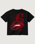 Leclerc 16 Black Boxy Fit T-Shirt | 240 GSM French Terry Cotton Graphic Tee