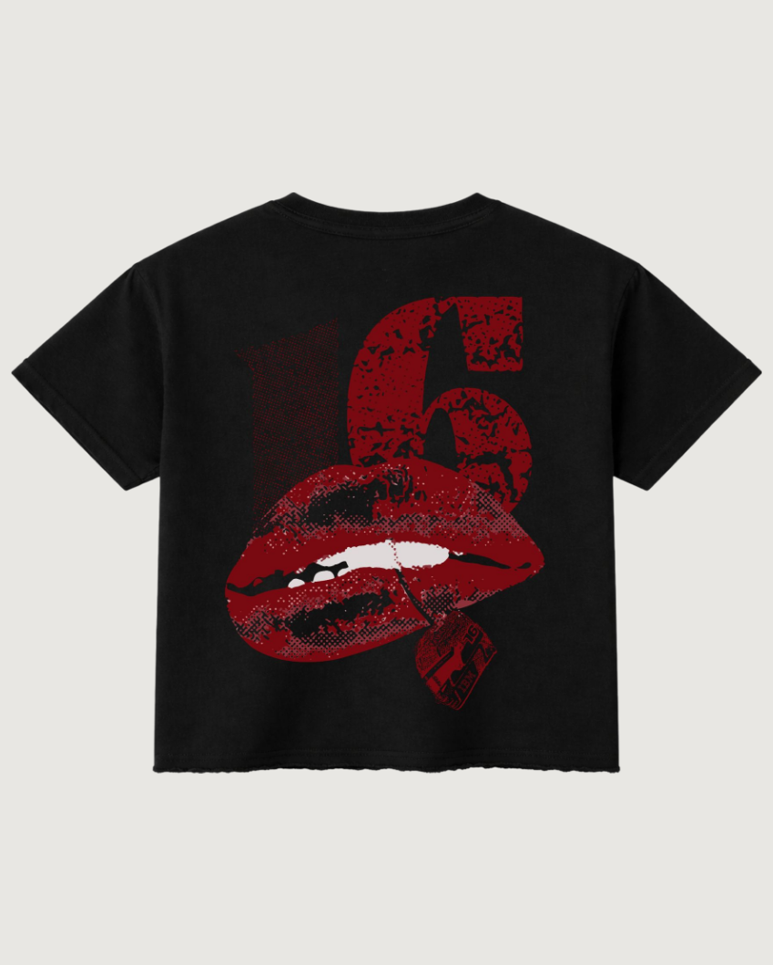 Leclerc 16 Black Boxy Fit T-Shirt | 240 GSM French Terry Cotton Graphic Tee
