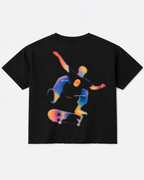 Not Lost Just Outside Boxy Fit T-Shirt | 240 GSM French Terry Black Graphic Tee