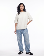 Off-White Oversized T-Shirt | 240 GSM French Terry Cotton Oversized Tee