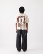 The Six Stories Boxy Fit T-Shirt | 240 GSM French Terry Off-White Graphic Tee