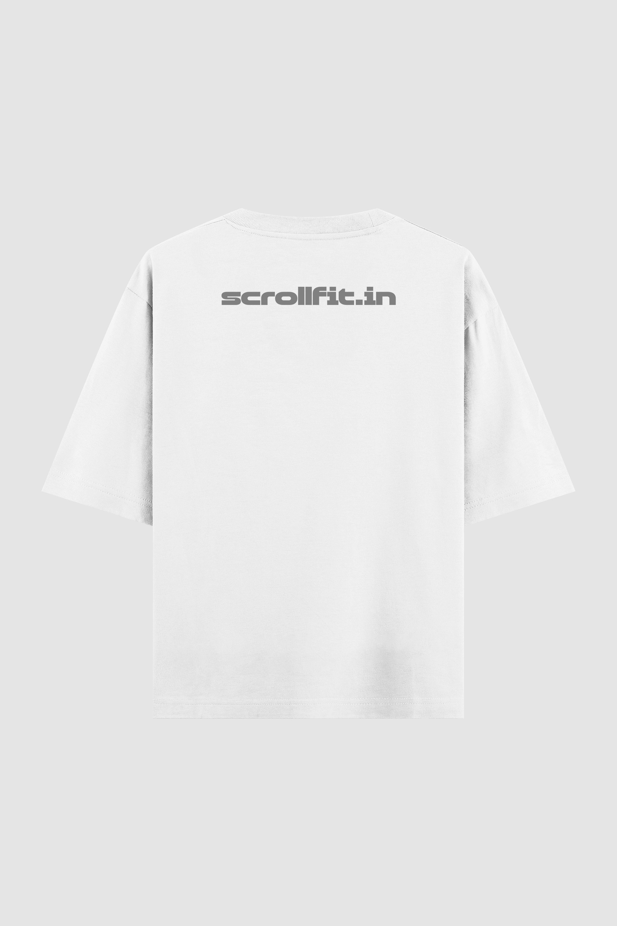All-Day Skate Monkey Oversized White T-Shirt