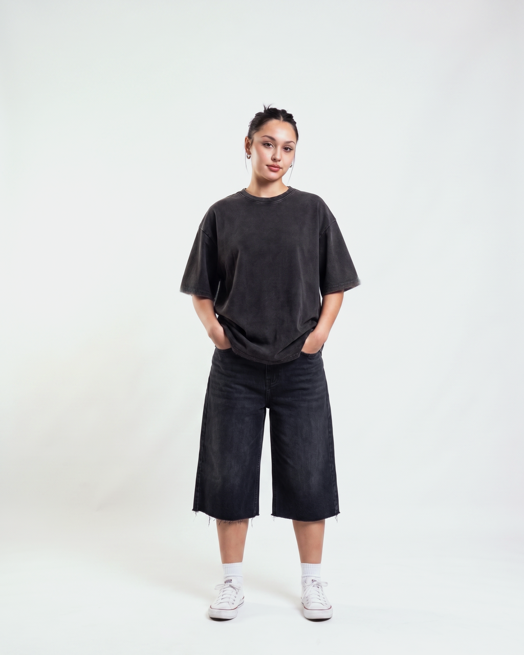 Vintage Fade Wash Oversized T-Shirt | 240 GSM French Terry Oversized Tee