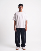 White Oversized T-Shirt | 240 GSM French Terry Cotton Oversized Tee