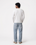 White Henley Waffle Knit T-Shirt | 240 GSM Waffle Knit Cotton Henley Tee