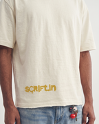 Zero Rules Boxy Fit T-Shirt | 240 GSM French Terry Off-White Graphic Tee