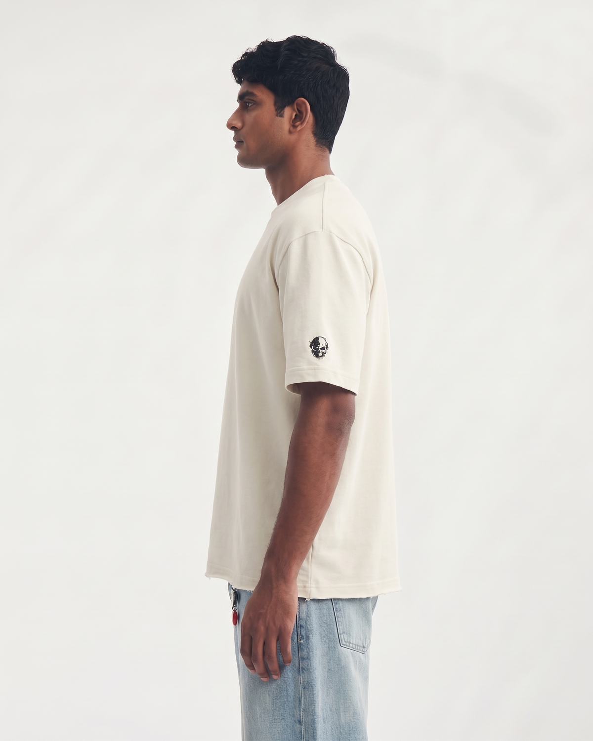 Zero Rules Boxy Fit T-Shirt | 240 GSM French Terry Off-White Graphic Tee