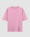 Baby Pink Oversized T-Shirt | 240 GSM French Terry Cotton Oversized Tee