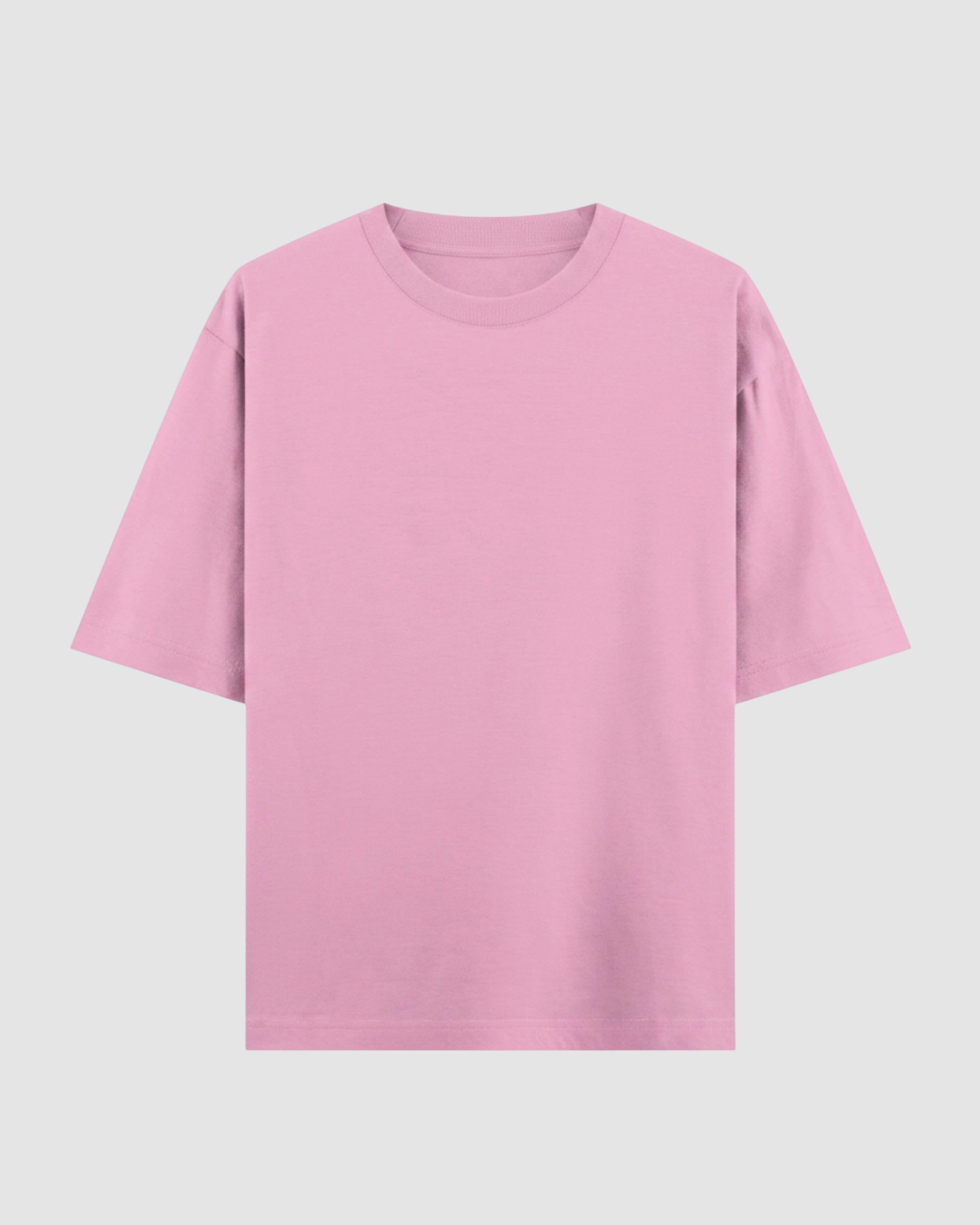 Baby Pink Oversized T-Shirt | 240 GSM French Terry Cotton Oversized Tee