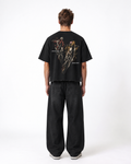 Dil Lagao Boxy Fit T-Shirt | 240 GSM French Terry Cotton Black Graphic Tee