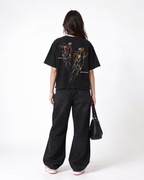 Dil Lagao Boxy Fit T-Shirt | 240 GSM French Terry Cotton Black Graphic Tee