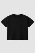 Black French Terry Boxy Fit T-Shirt