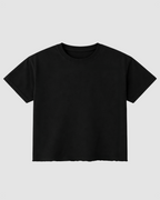 Black French Terry Boxy Fit T-Shirt | 240 GSM French Terry Boxy Tee