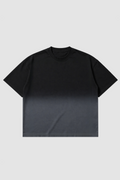 Black Ombre Wash Boxy Fit T-Shirt