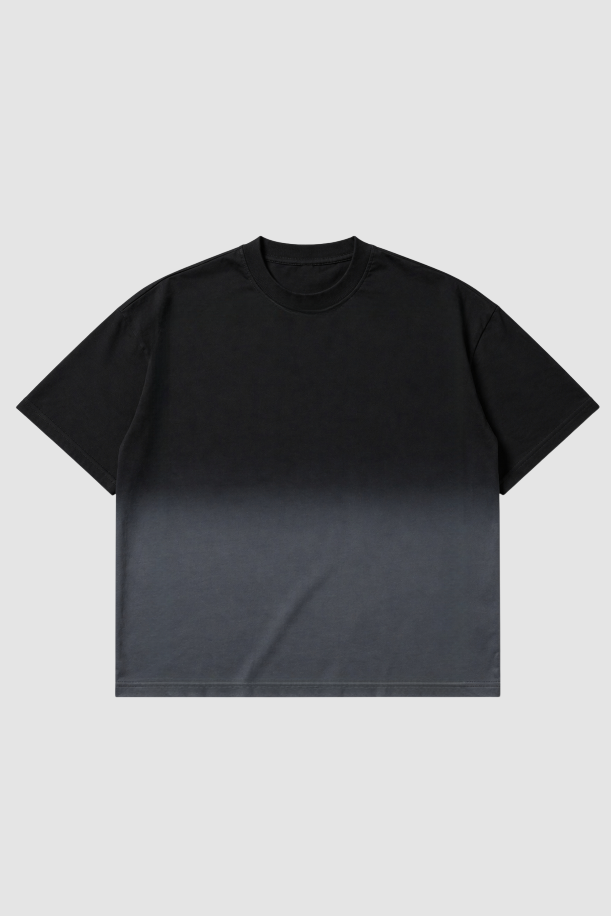 Black Ombre Wash Boxy Fit T-Shirt