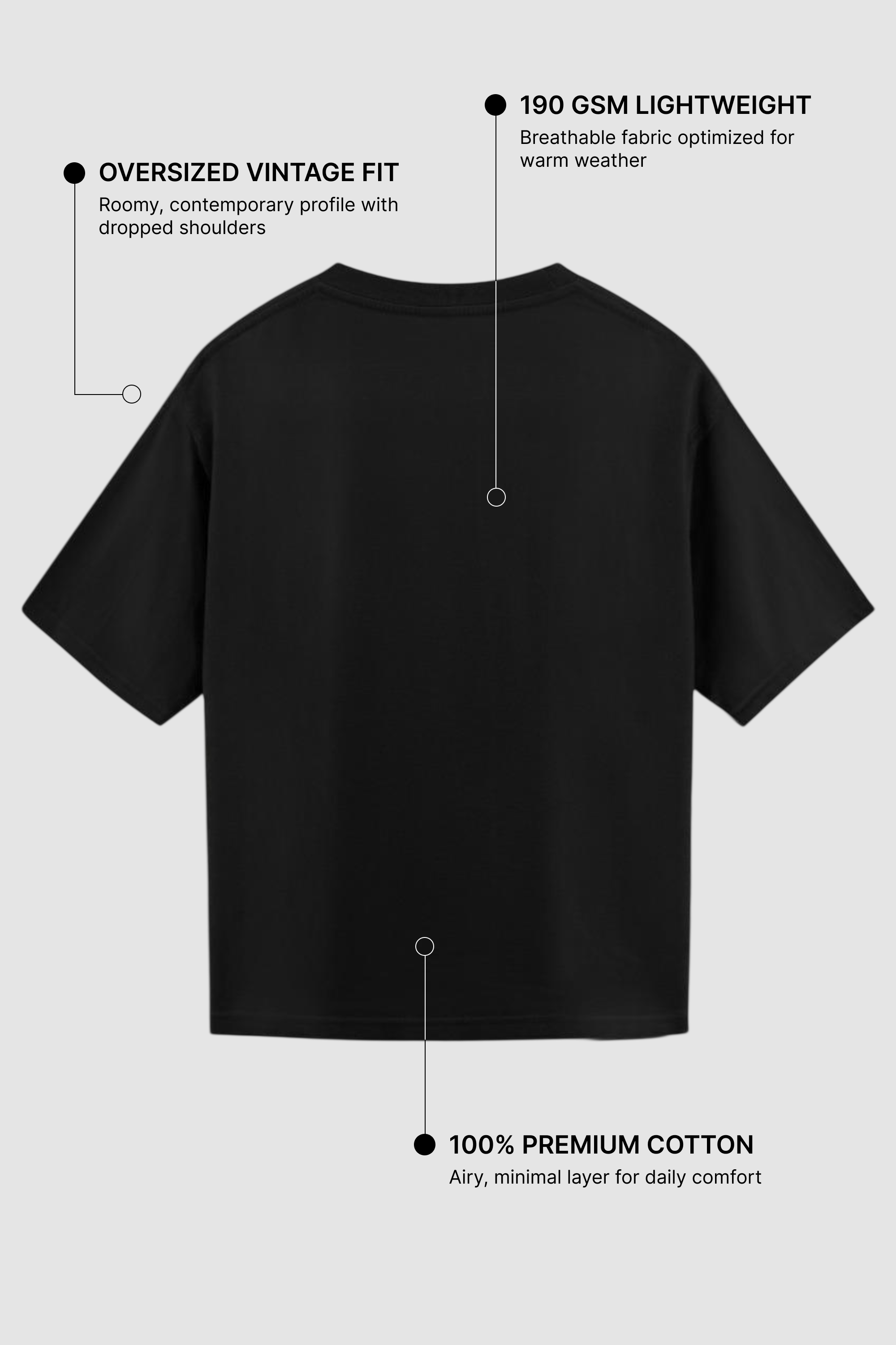 Black Oversized T-Shirt
