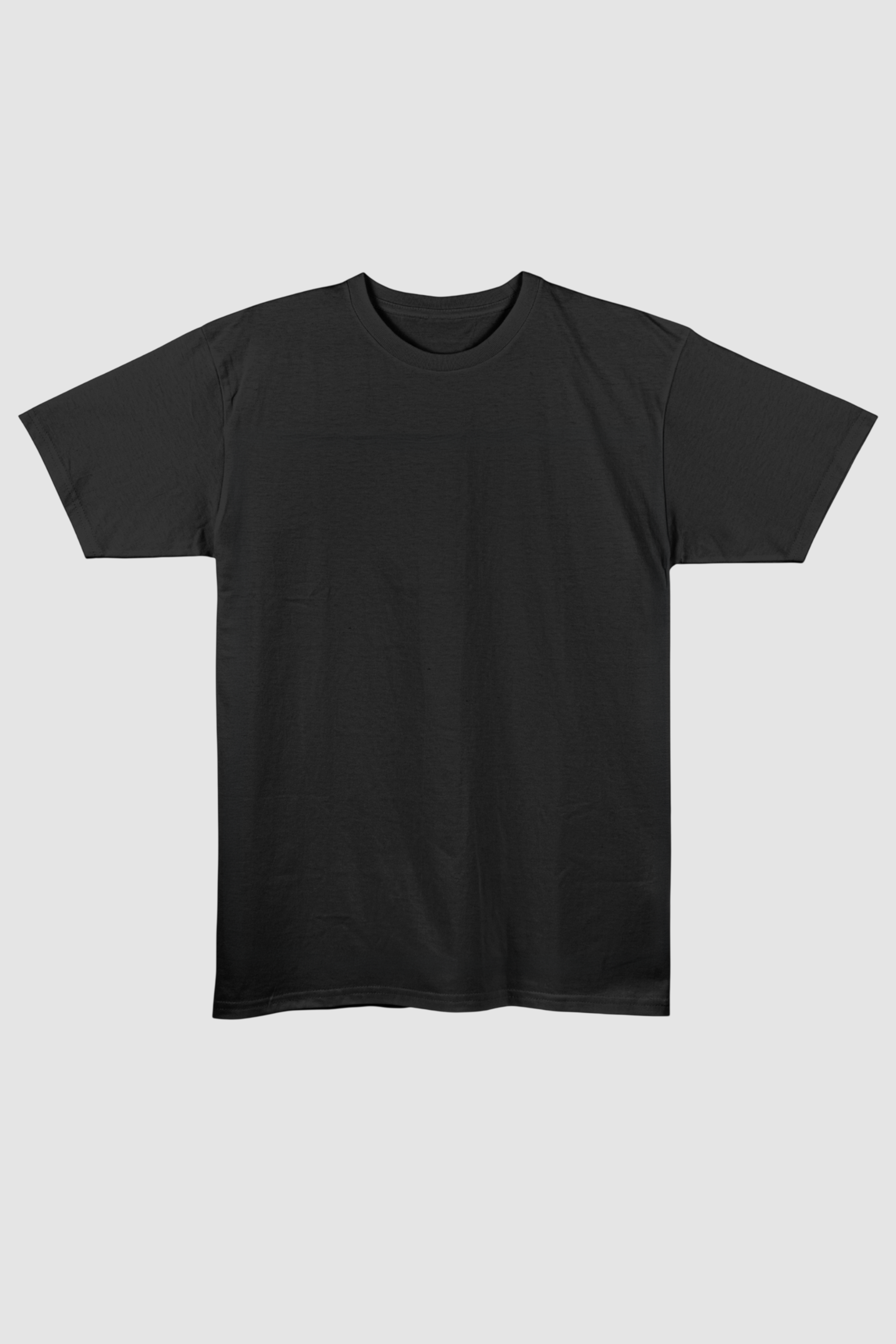Black Regular Fit T-Shirt | 180 GSM 100% Cotton Everyday Tee