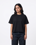 Black French Terry Boxy Fit T-Shirt | 240 GSM French Terry Boxy Tee