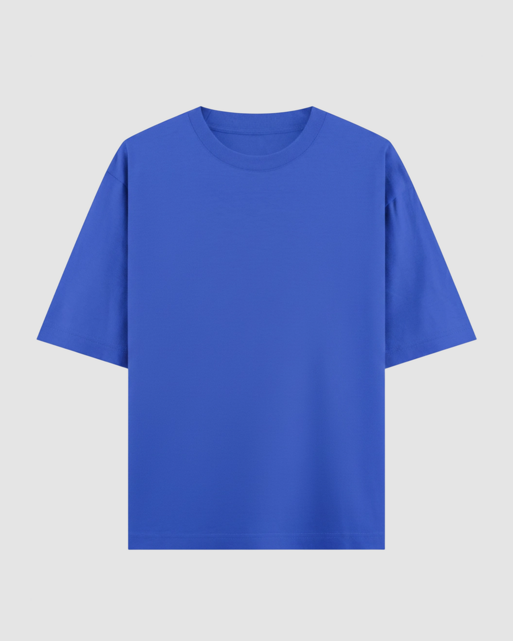 Blue Oversized T-Shirt | 240 GSM French Terry Cotton Oversized Tee