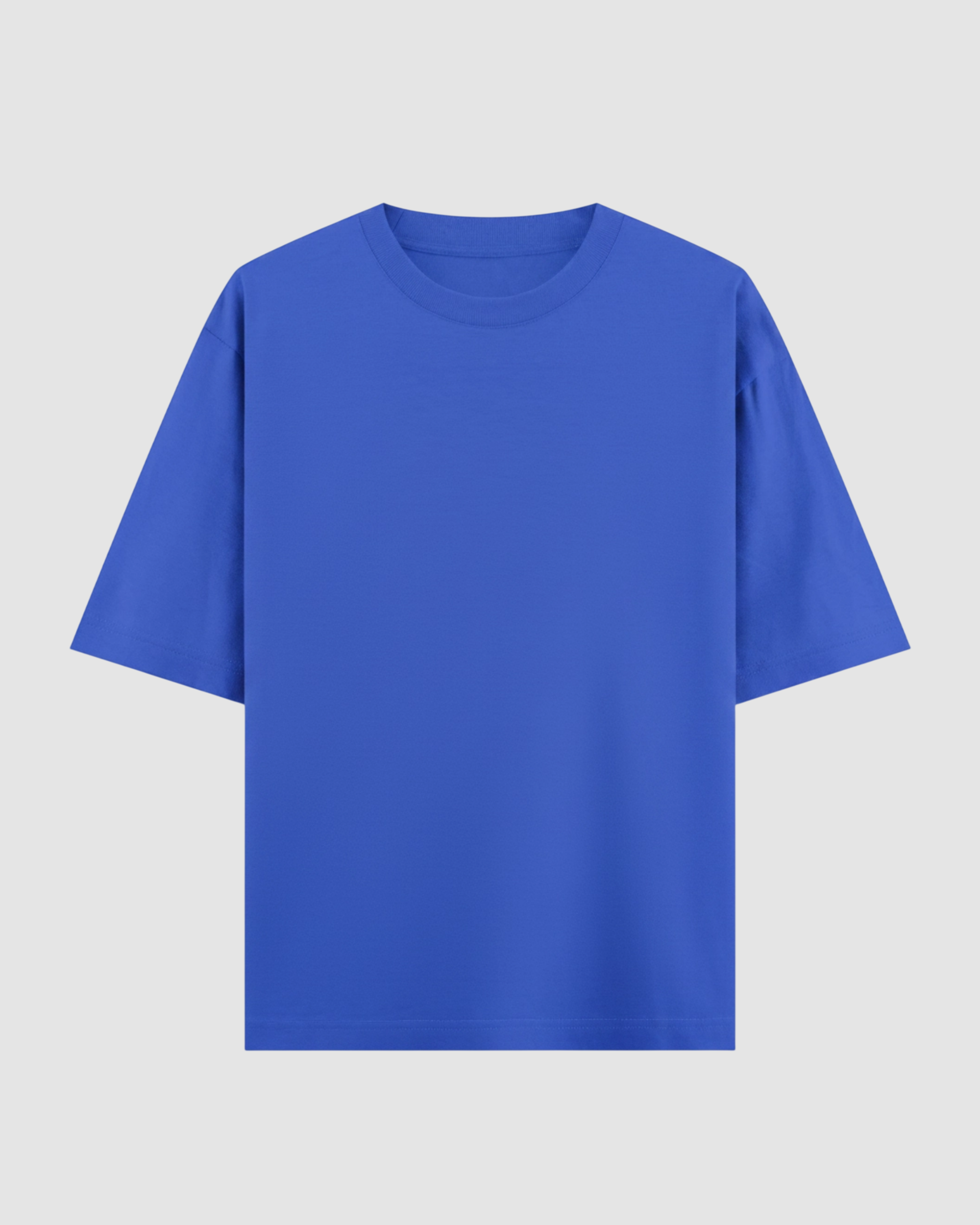 Blue Oversized T-Shirt | 240 GSM French Terry Cotton Oversized Tee