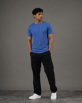 Blue Regular Fit T-Shirt | 180 GSM 100% Cotton Everyday Tee