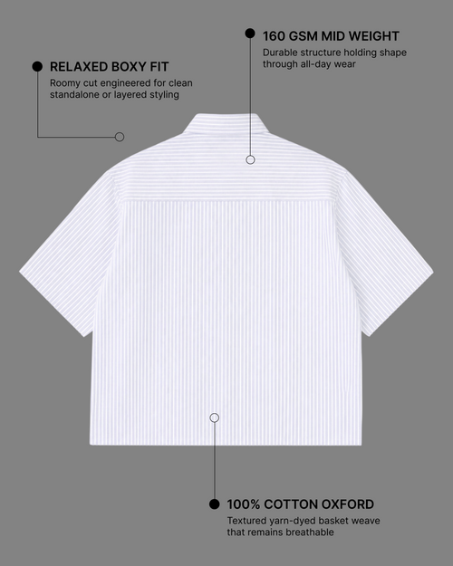 Appreciate Everything Boxy Shirt | 160 GSM Cotton Oxford Shirt