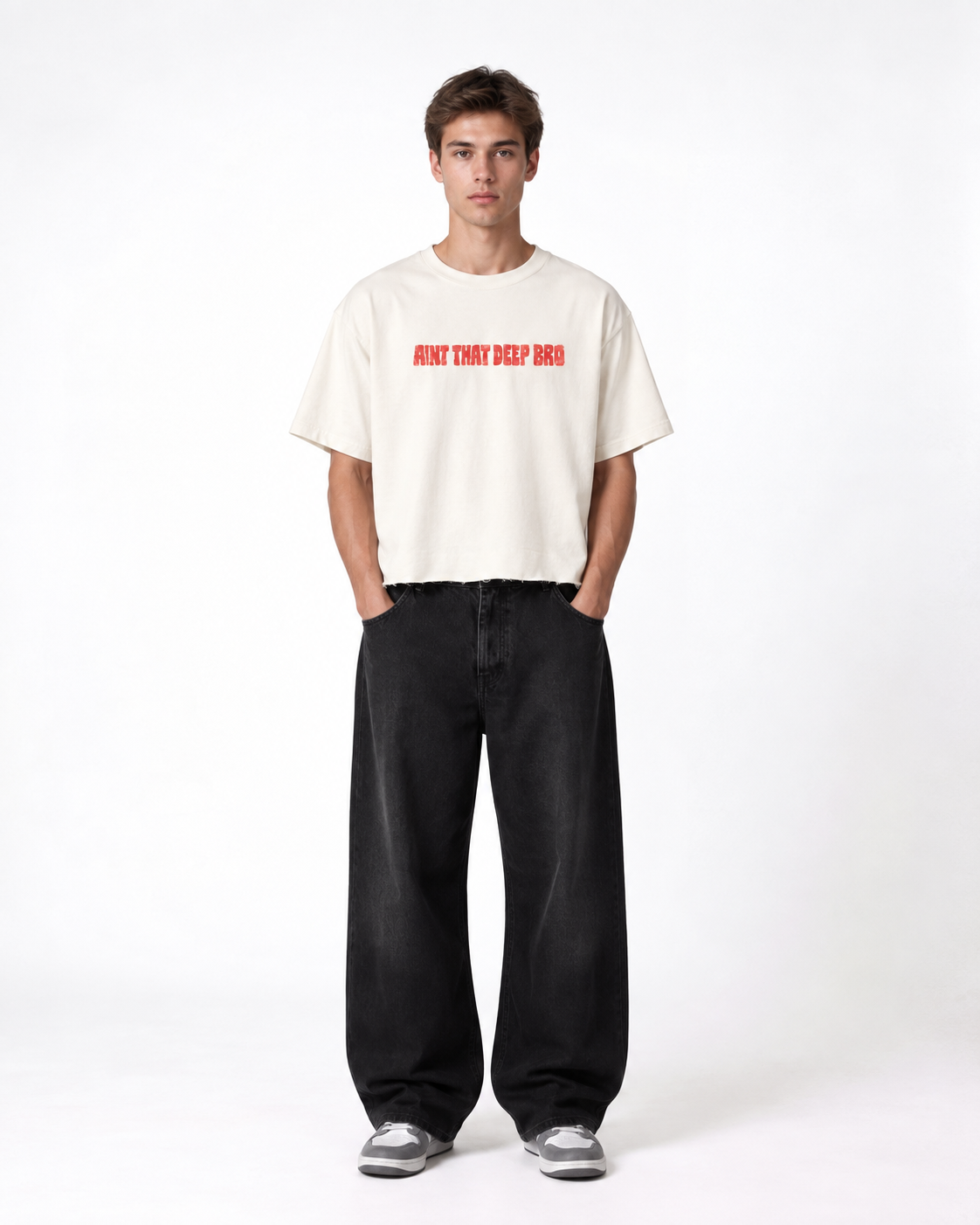 Chill Kar Boxy Fit T-Shirt | 240 GSM French Terry Off-White Graphic Tee