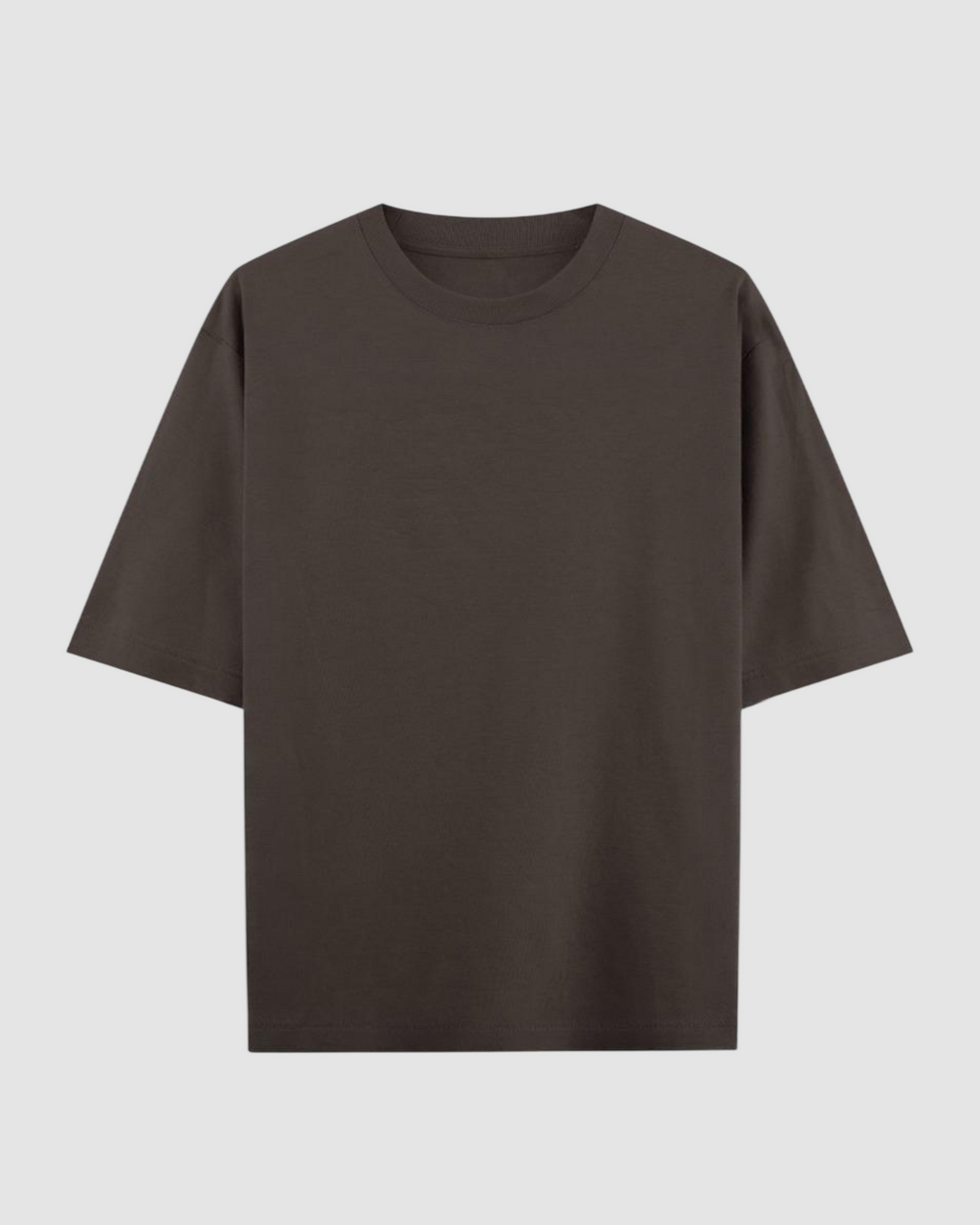 Coffee Oversized T-Shirt | 240 GSM French Terry Cotton Oversized Tee