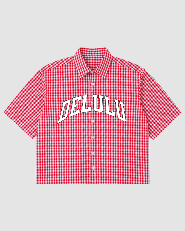 Delulu Boxy Shirt | 160 GSM Cotton Oxford Shirt