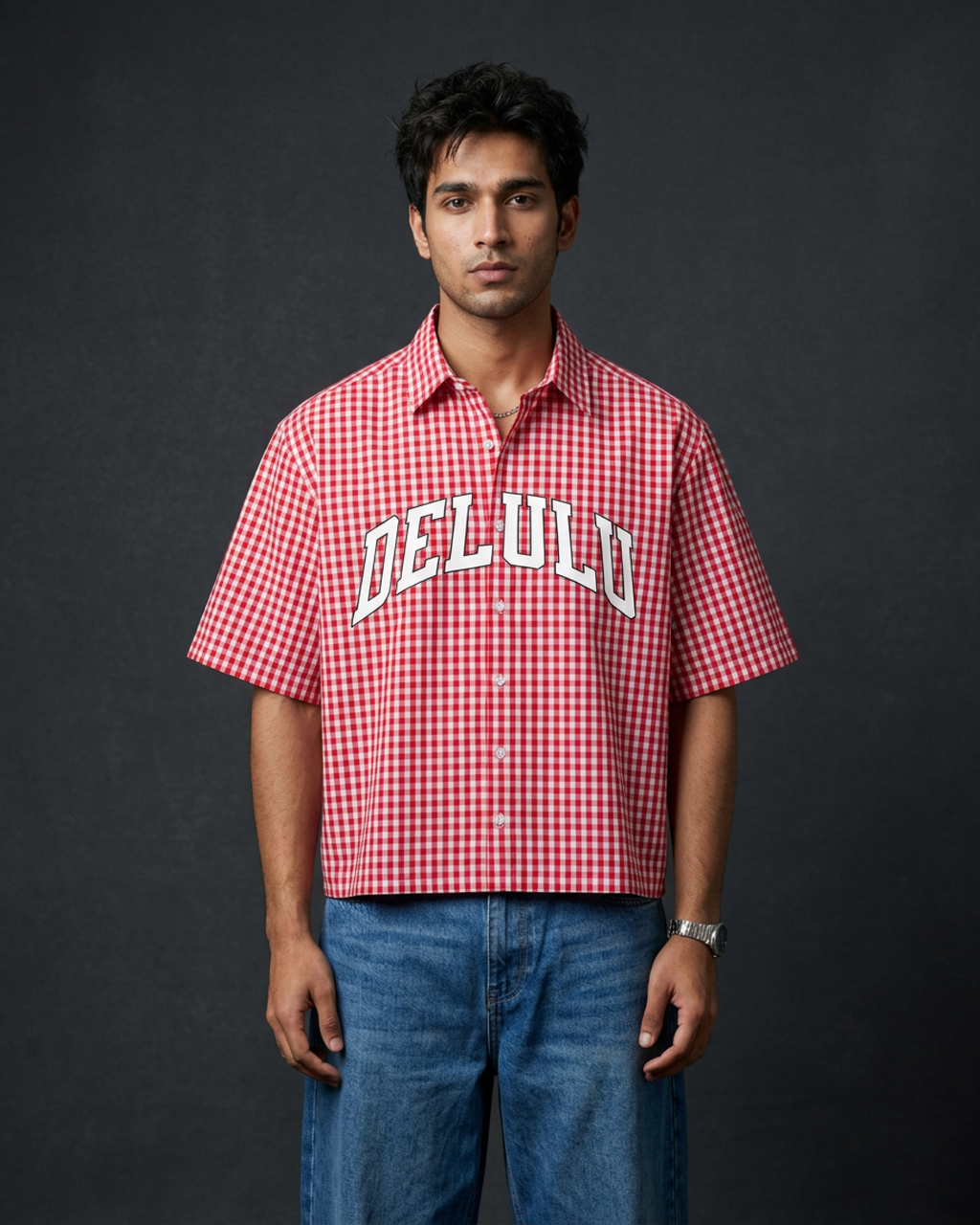Delulu Boxy Shirt | 160 GSM Cotton Oxford Shirt