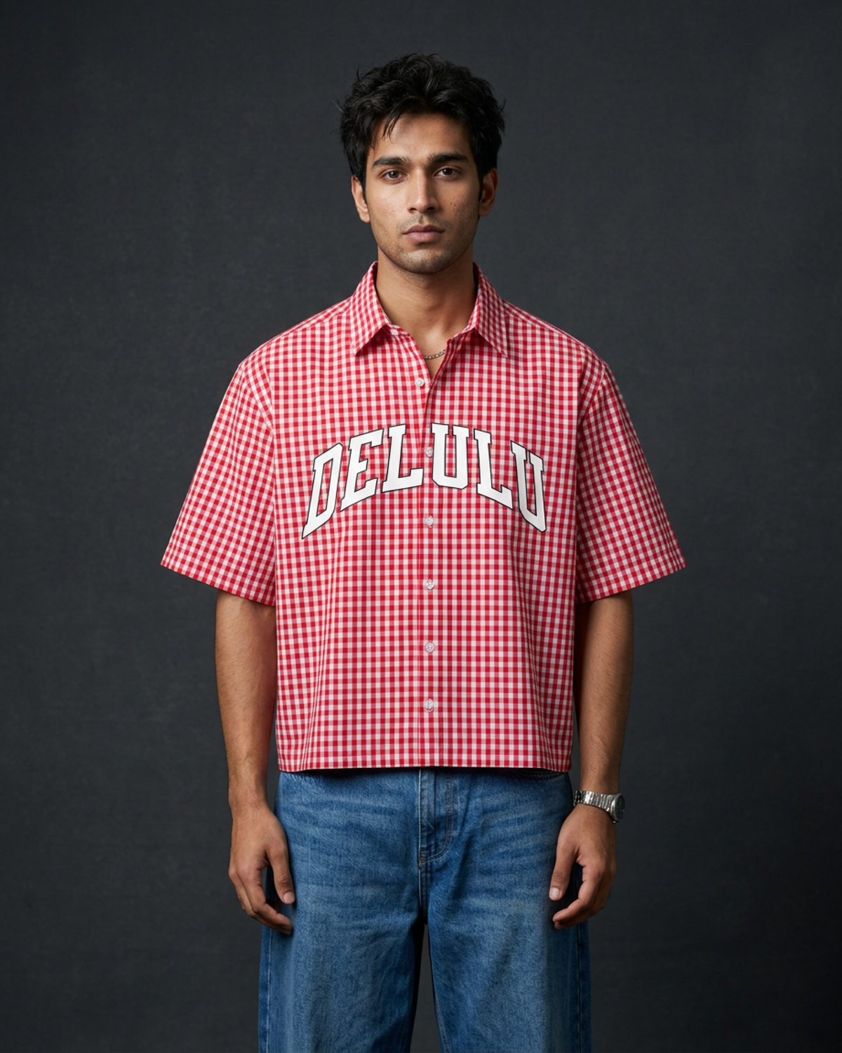 Delulu Boxy Shirt | 160 GSM Cotton Oxford Shirt