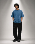 Denim Wash Boxy Fit T-Shirt | 240 GSM French Terry Cotton Boxy Fit Tee